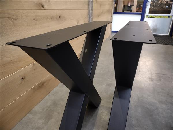 Grote foto kruispoot onderstel set 2st koker 10x10cm doe het zelf en verbouw hout en planken