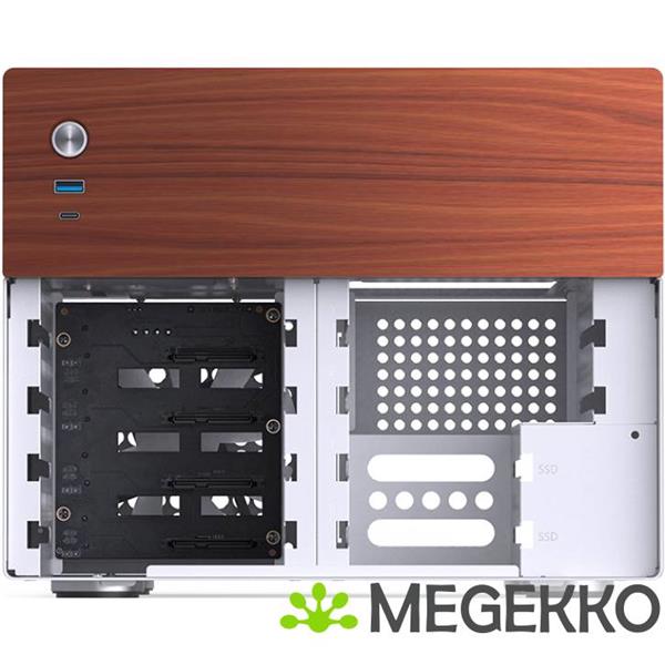 Grote foto jonsbo n4 white computers en software behuizingen en kasten