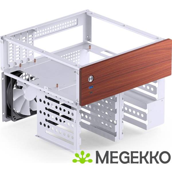 Grote foto jonsbo n4 white computers en software behuizingen en kasten