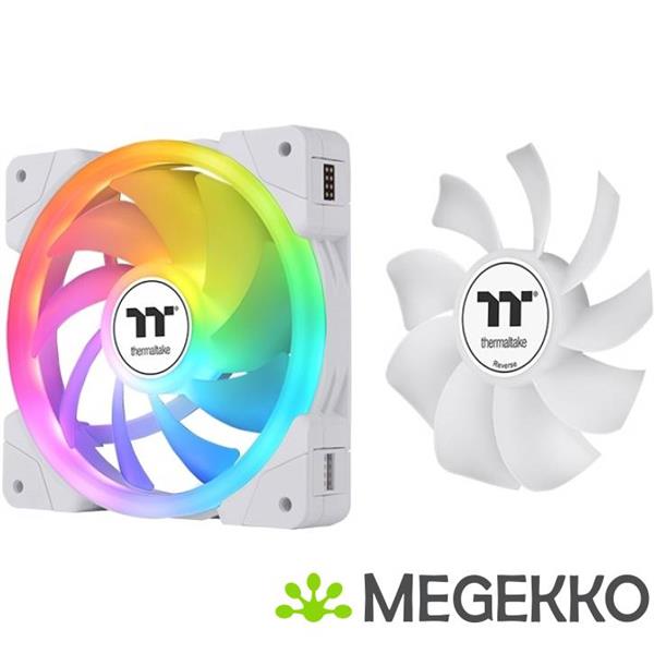 Grote foto thermaltake swafan ex14 argb computer behuizing luchtkoeler 14 cm wit 3 stuk s computers en software overige computers en software