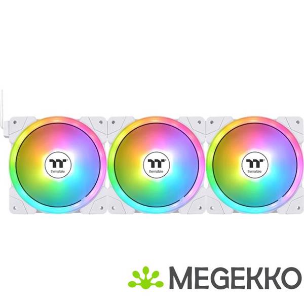 Grote foto thermaltake swafan ex14 argb computer behuizing luchtkoeler 14 cm wit 3 stuk s computers en software overige computers en software