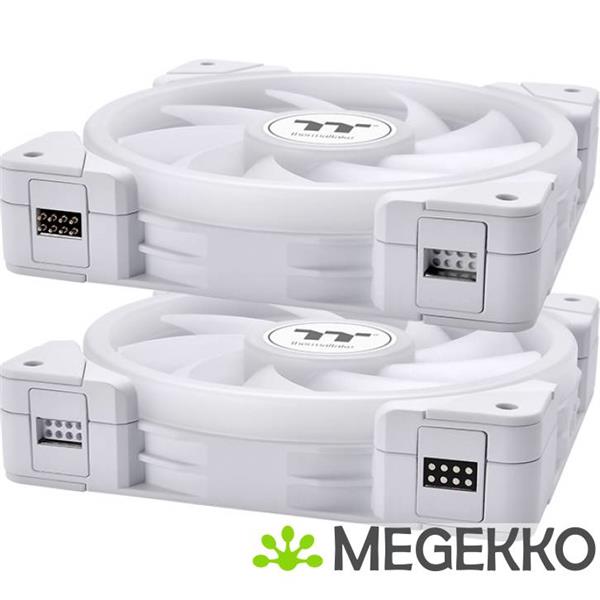 Grote foto thermaltake swafan ex14 argb computer behuizing luchtkoeler 14 cm wit 3 stuk s computers en software overige computers en software