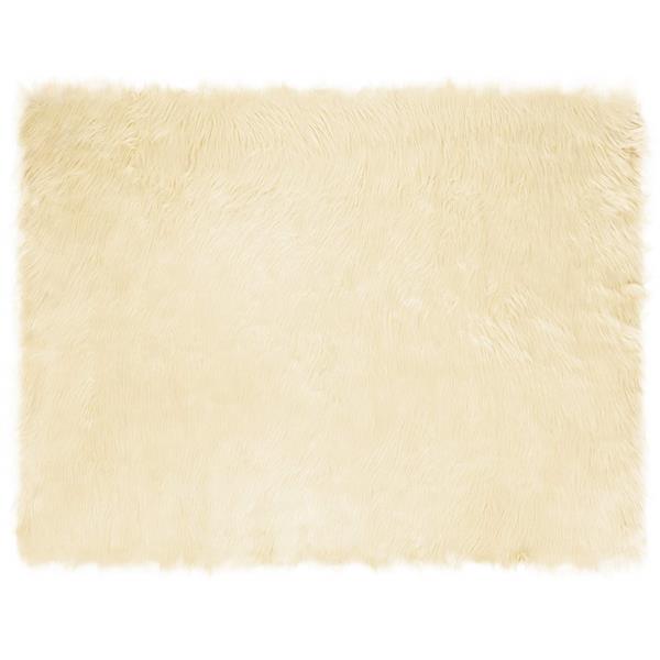 Grote foto vidaxl nep schapenvacht tapijt tafalla cr me 240 x 340 cm polyester huis en inrichting vloerbedekking en kleden