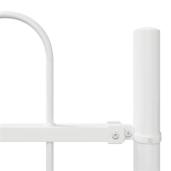 Grote foto vidaxl tuinhek wit 1 7 x 0 6 m poedercoating staal tuin en terras hekken en schuttingen