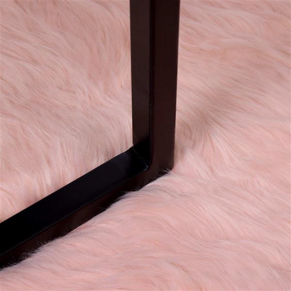 Grote foto vidaxl nep schapenvacht tapijt tafalla roze 160 x 230 cm polyester huis en inrichting vloerbedekking en kleden