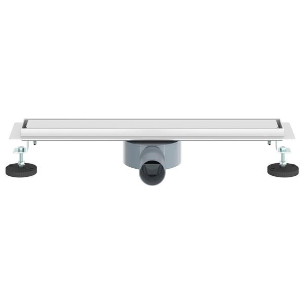 Grote foto vidaxl doucheafvoer 2 in 1 met 360 sifon zilver 54 x 11 x 9 5 cm doe het zelf en verbouw sanitair