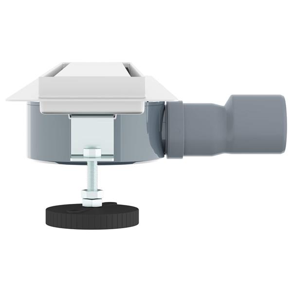 Grote foto vidaxl doucheafvoer 2 in 1 met 360 sifon zilver 54 x 11 x 9 5 cm doe het zelf en verbouw sanitair