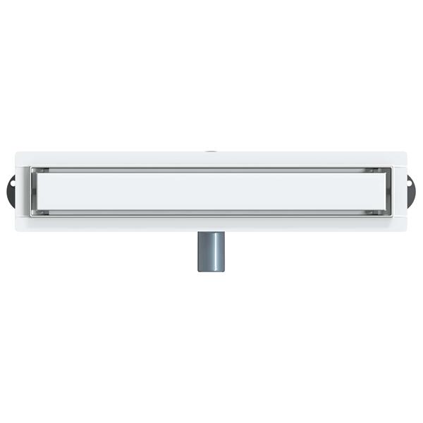 Grote foto vidaxl doucheafvoer 2 in 1 met 360 sifon zilver 54 x 11 x 9 5 cm doe het zelf en verbouw sanitair