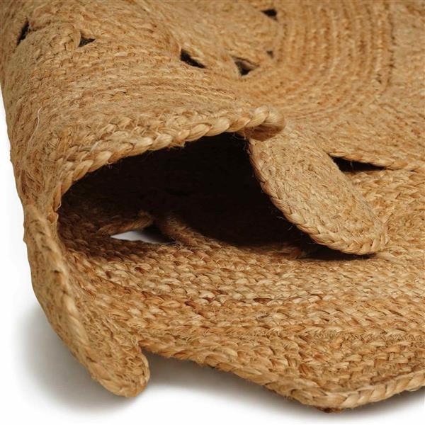 Grote foto vidaxl tapijt bruin 240 cm jute huis en inrichting vloerbedekking en kleden