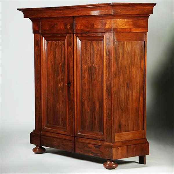 Grote foto grote pastoorskast in fabelachtig mooi palissander ca 1690 no.351945 antiek en kunst stoelen en banken