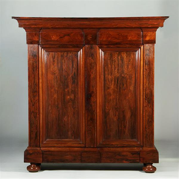Grote foto grote pastoorskast in fabelachtig mooi palissander ca 1690 no.351945 antiek en kunst stoelen en banken