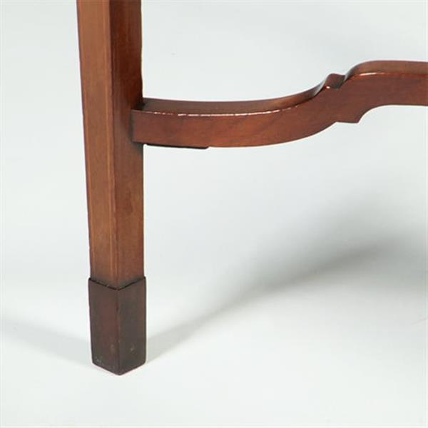 Grote foto vitrinetafeltje met ingelegde hulsthouten biezen langs boven en onderblad no.351955 antiek en kunst stoelen en banken