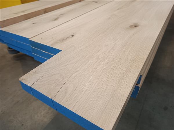 Grote foto 40x280mm 405cm eiken doe het zelf en verbouw hout en planken