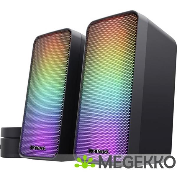 Grote foto trust gxt 611 wezz 2.0 pc speakerset rgb zwart computers en software overige computers en software