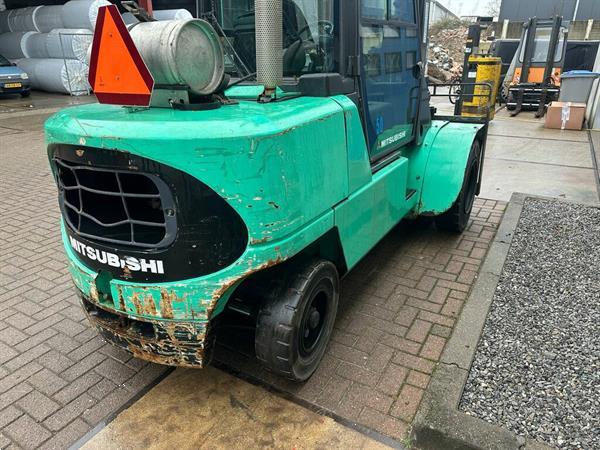 Grote foto vs 22526 lpg triplex 5tons heftruck mitsubishi fg50k 2 vorkenspreider agrarisch heftrucks