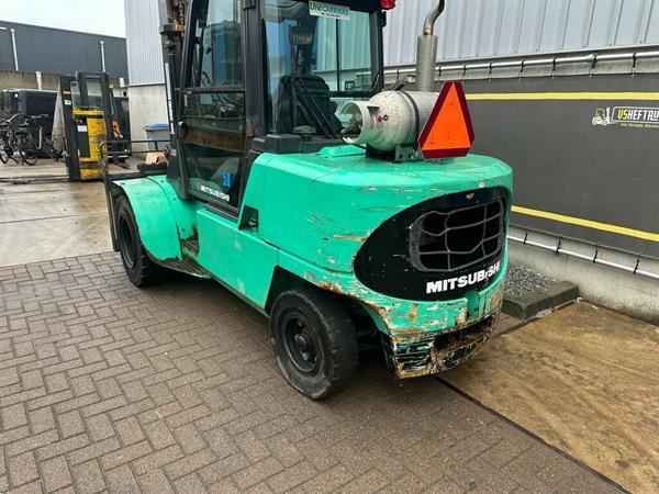 Grote foto vs 22526 lpg triplex 5tons heftruck mitsubishi fg50k 2 vorkenspreider agrarisch heftrucks