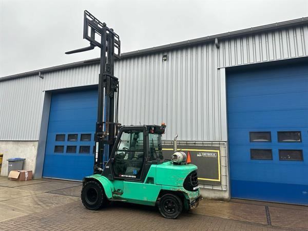 Grote foto vs 22526 lpg triplex 5tons heftruck mitsubishi fg50k 2 vorkenspreider agrarisch heftrucks