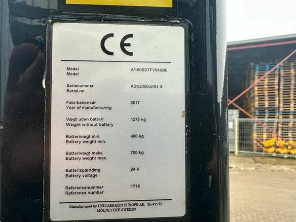 Grote foto vs 22523 elektrisch triplex sta stapelaar 6300mm refurbished doe het zelf en verbouw hefwerktuigen