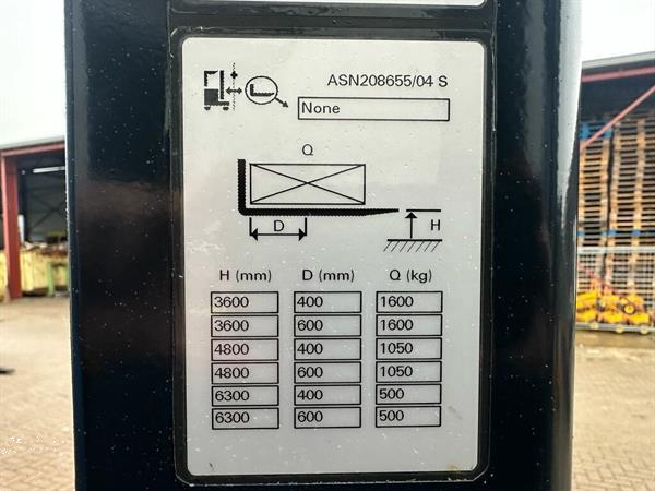 Grote foto vs 22522 elektrisch triplex sta stapelaar 6300mm refurbished doe het zelf en verbouw hefwerktuigen