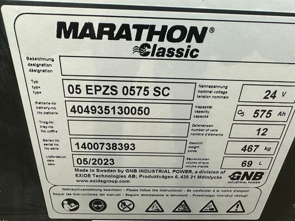 Grote foto vs 22521 elektrisch triplex sta stapelaar 6300mm refurbished doe het zelf en verbouw hefwerktuigen