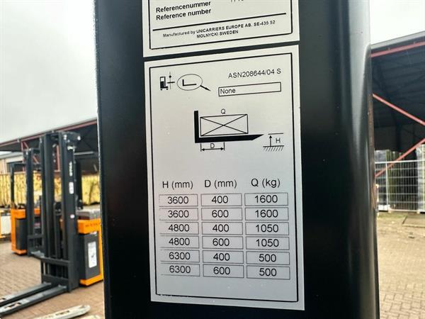 Grote foto vs 22521 elektrisch triplex sta stapelaar 6300mm refurbished doe het zelf en verbouw hefwerktuigen