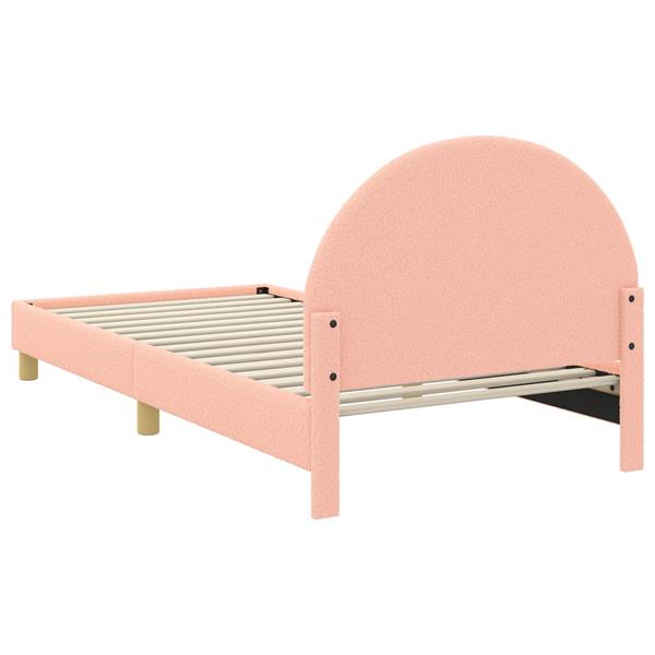 Grote foto vidaxl bedframe voor kinderen met hoofdbord roze 90 x 200 cm antiek en kunst stoelen en banken