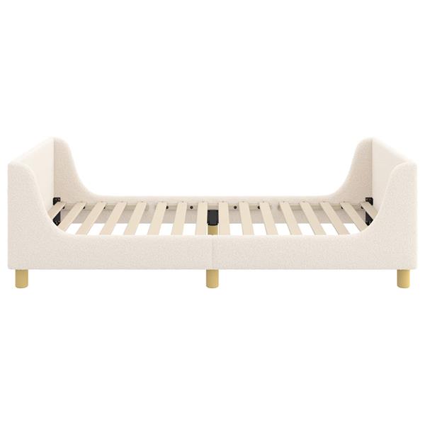 Grote foto vidaxl bedframe voor kinderen met hoofdbord cr me 90 x 190 cm antiek en kunst stoelen en banken