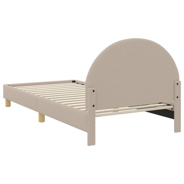 Grote foto vidaxl bedframe voor kinderen met hoofdbord lichtgrijs 90 x 200 cm antiek en kunst stoelen en banken