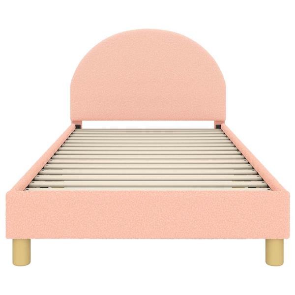 Grote foto vidaxl bedframe voor kinderen met hoofdbord roze 90 x 200 cm antiek en kunst stoelen en banken