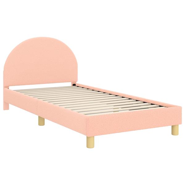 Grote foto vidaxl bedframe voor kinderen met hoofdbord roze 80 x 200 cm antiek en kunst stoelen en banken