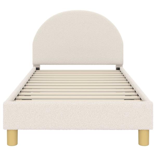 Grote foto vidaxl bedframe voor kinderen met hoofdbord cr me 80 x 160 cm antiek en kunst stoelen en banken