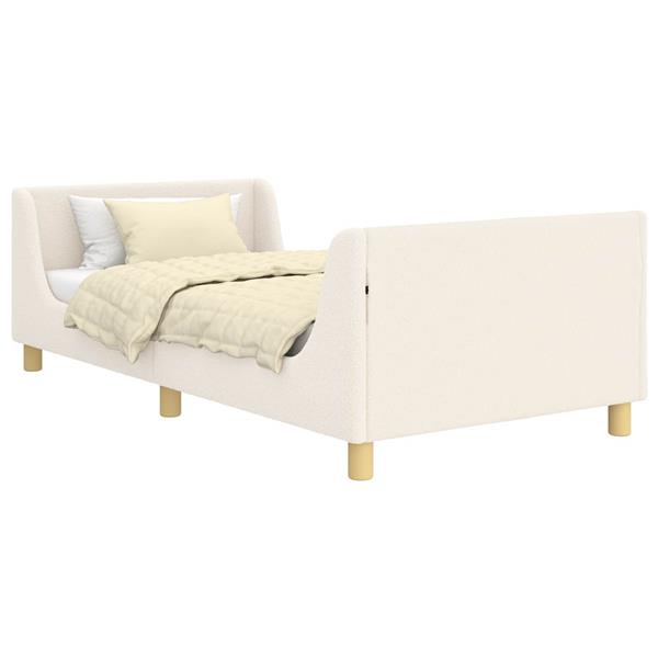 Grote foto vidaxl bedframe voor kinderen met hoofdbord cr me 90 x 200 cm antiek en kunst stoelen en banken