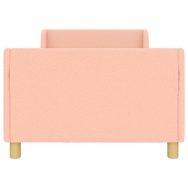 Grote foto vidaxl bedframe voor kinderen met hoofdbord roze 90 x 190 cm antiek en kunst stoelen en banken