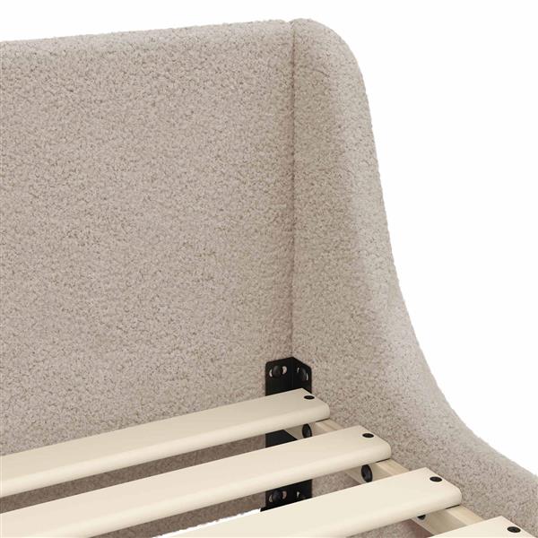 Grote foto vidaxl bedframe voor kinderen met hoofdbord lichtgrijs 80 x 200 cm antiek en kunst stoelen en banken