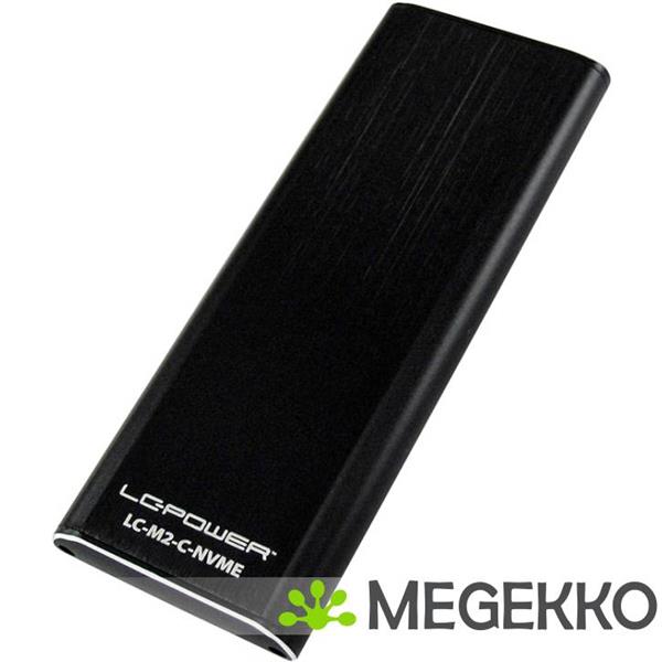 Grote foto lc power lc m2 c nvme behuizing voor opslagstations m.2 sdd behuizing zwart computers en software behuizingen en kasten