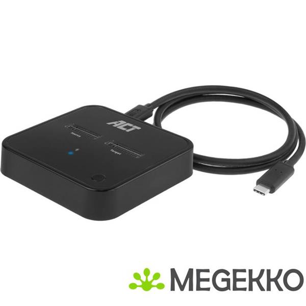 Grote foto act m.2 nvme pcie dual ssd docking clone station usb c 3.2 gen2 computers en software harde schijven