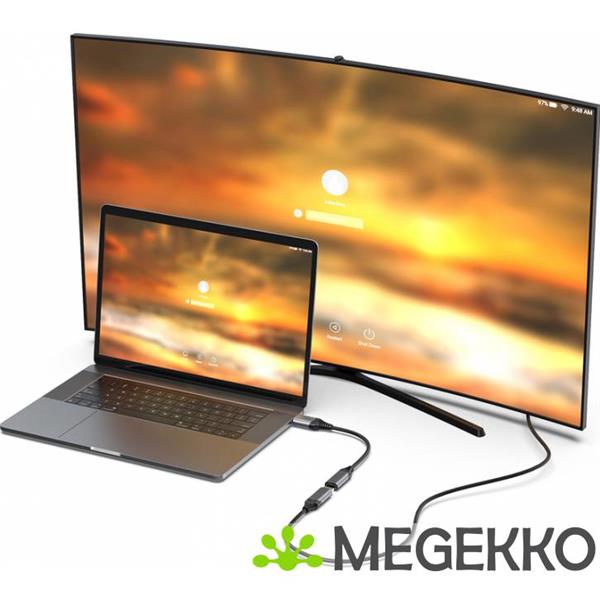 Grote foto equip 133446 video kabel adapter 0 15 m displayport hdmi zwart grijs computers en software overige computers en software