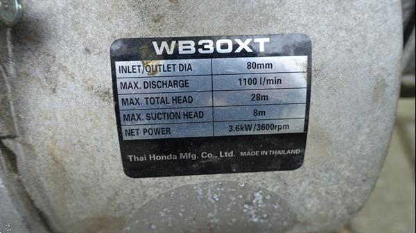 Grote foto honda wb30xt waterpomp met slangen agrarisch pompen