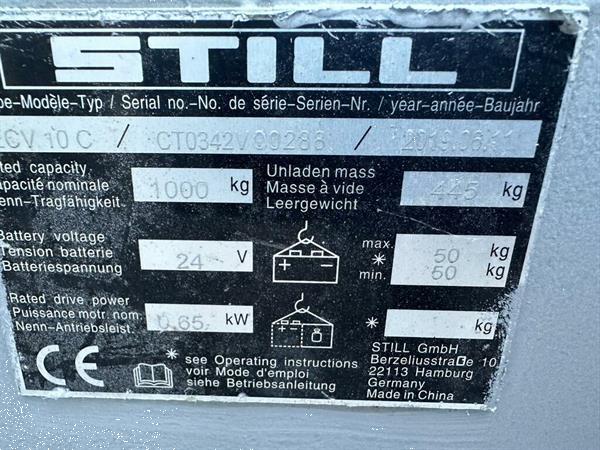 Grote foto vs 22524 elektrische stapelaar still ecv 10 bj2019 doe het zelf en verbouw hefwerktuigen
