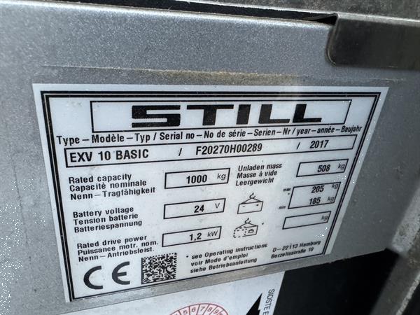 Grote foto vs 22527 compacte elektrische stapelaar still exv 10 basic doe het zelf en verbouw hefwerktuigen