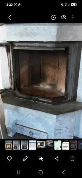 Grote foto houtkachel speksteen hark 6 4 huis en inrichting kachels en openhaarden