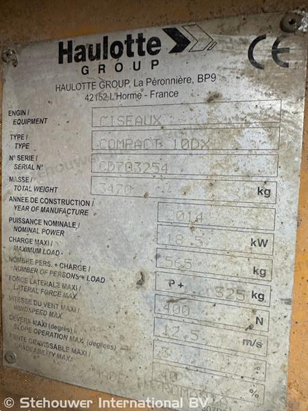 Grote foto haulotte compact 10dx doe het zelf en verbouw hoogwerkers