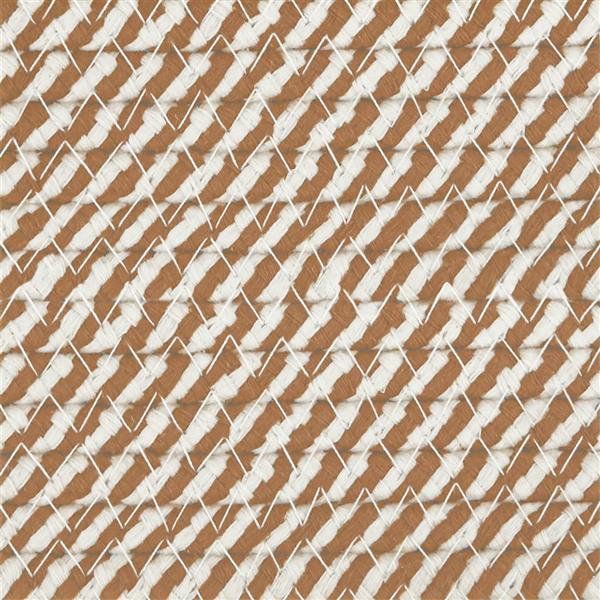 Grote foto vidaxl wasmand 55x36 cm katoen bruin en wit huis en inrichting overige huis en inrichting