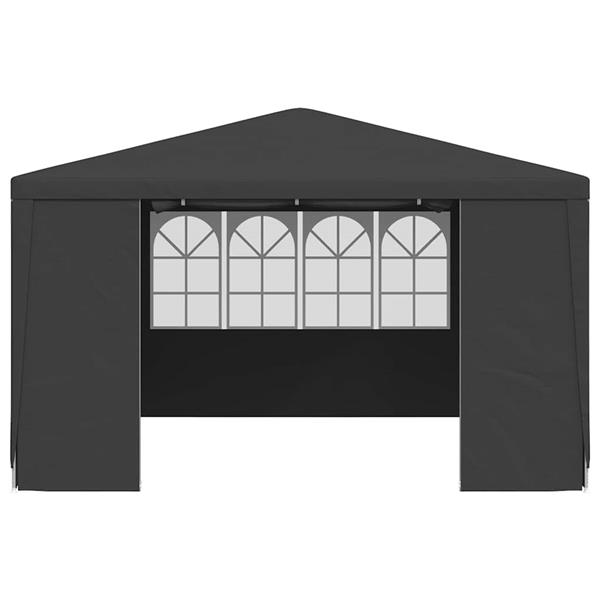 Grote foto vidaxl partytent met zijwanden professioneel 90 g m 4x4 m antraciet tuin en terras overige tuin en terras