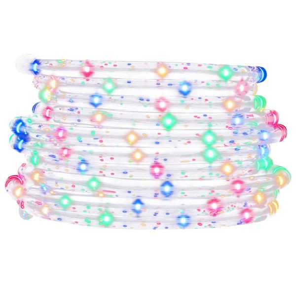 Grote foto vidaxl lichtslinger met 1200 led meerkleurig 5 m pvc diversen overige diversen