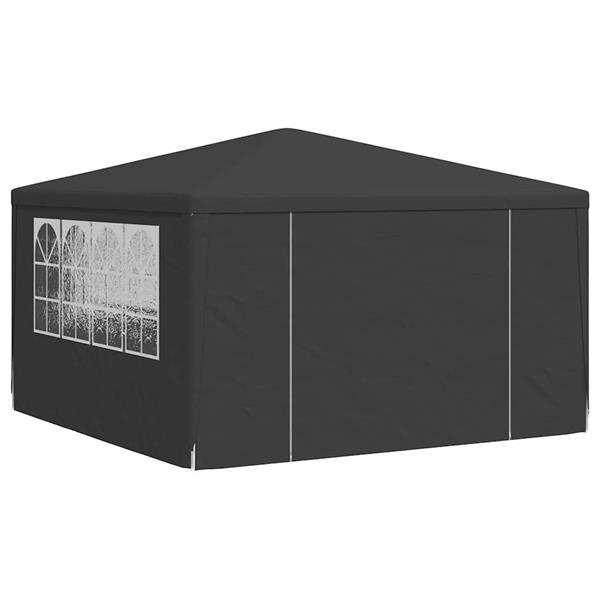 Grote foto vidaxl partytent met zijwanden professioneel 90 g m 4x4 m antraciet tuin en terras overige tuin en terras
