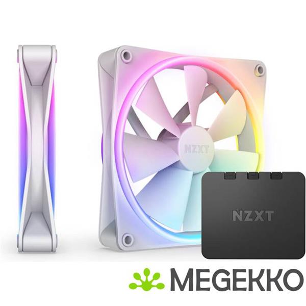 Grote foto nzxt f140 rgb duo 140mm rgb fan twin white computers en software overige computers en software