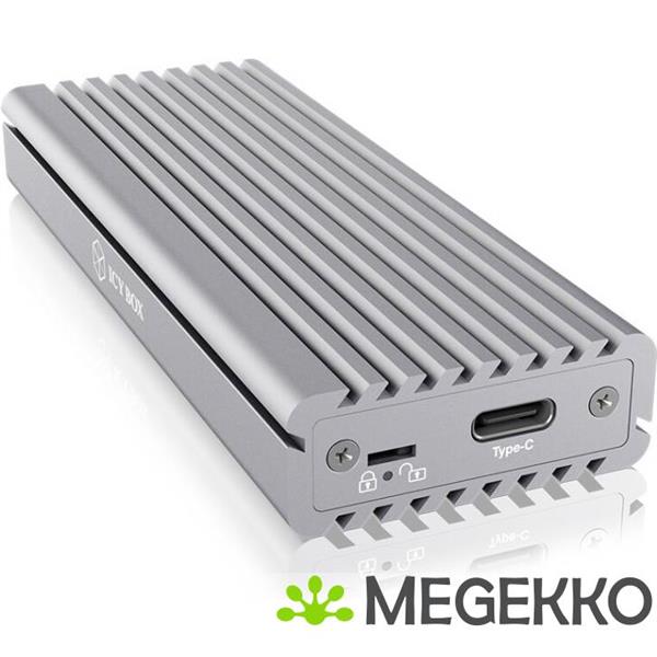 Grote foto icy box 1817ma c31 behuizing voor opslagstations m.2 sdd behuizing zilver computers en software behuizingen en kasten