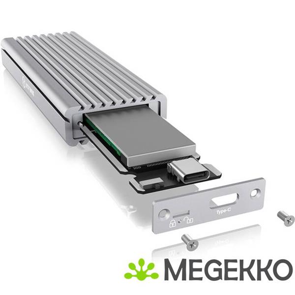 Grote foto icy box 1817ma c31 behuizing voor opslagstations m.2 sdd behuizing zilver computers en software behuizingen en kasten