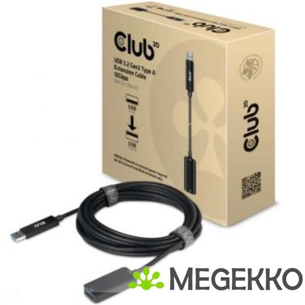 Grote foto club3d cac 1411 usb kabel 5 m 3.2 gen 2 3.1 gen 2 usb a zwart computers en software overige computers en software